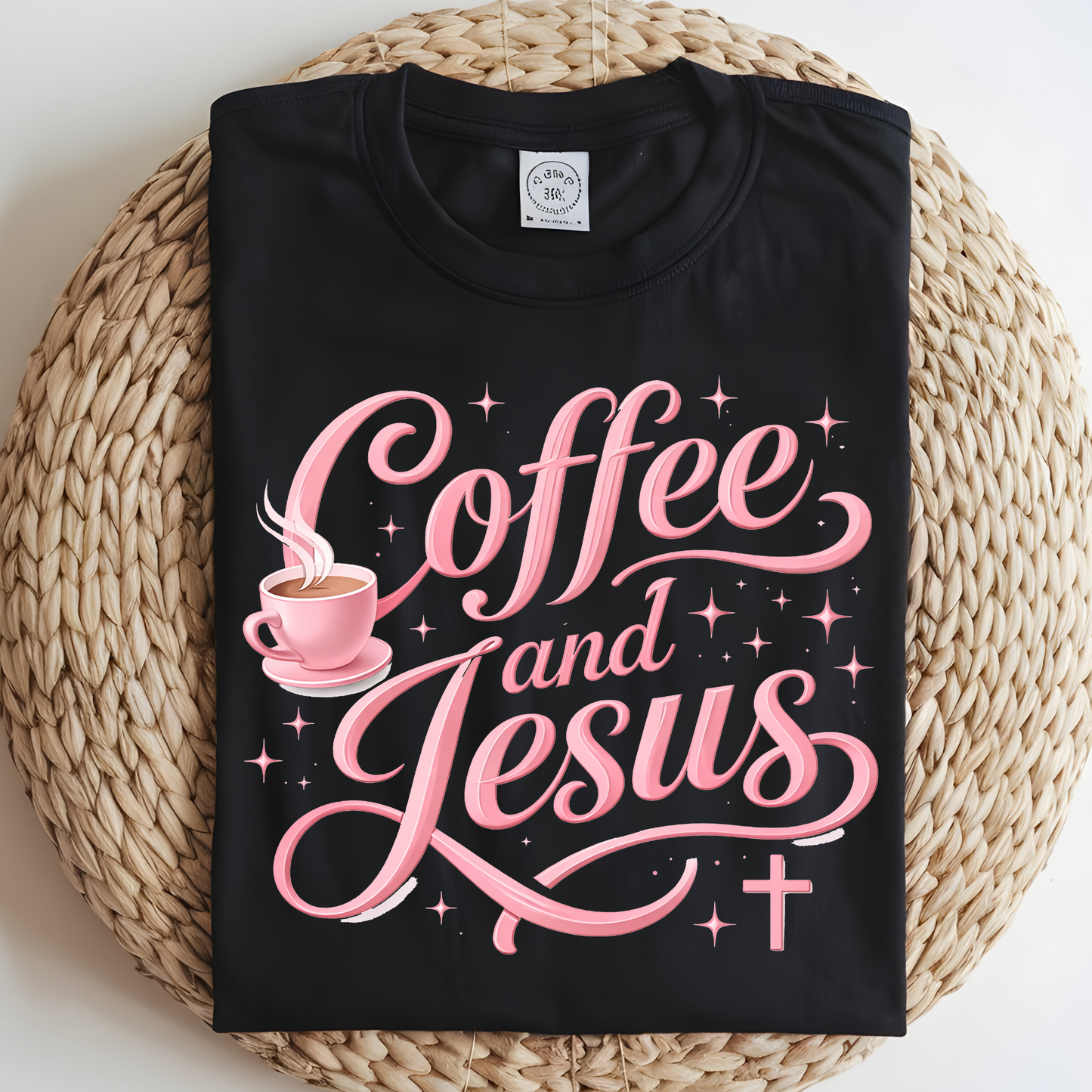 Coffee & Jesus DTF Print