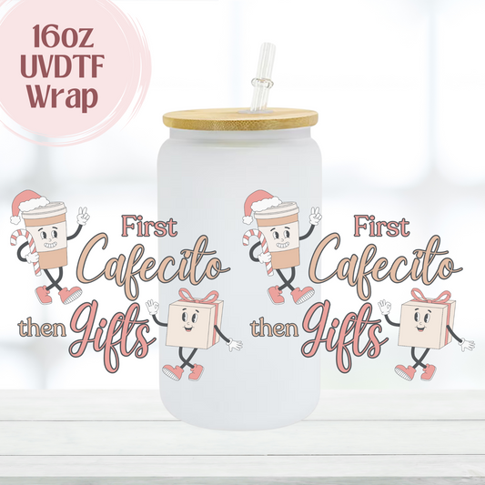First Cafecito 16oz UVDTF Cup Wrap