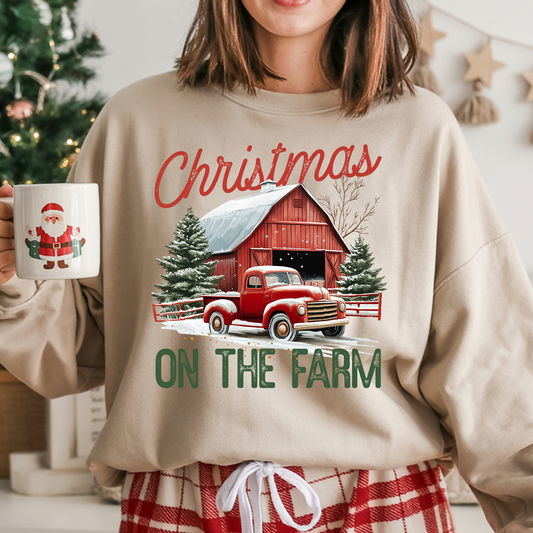 Christmas on the Farm DTF Print