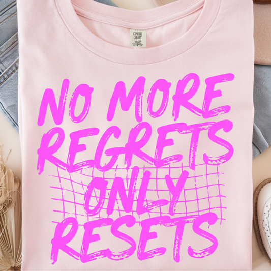 No Regrets DTF Print