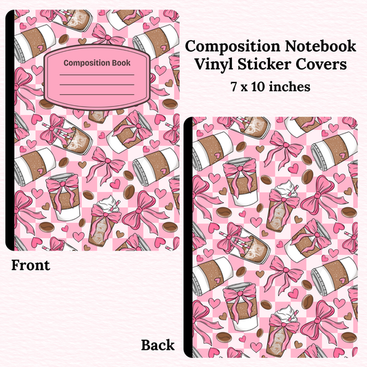 Coffee Composition Notebook Vinyl Cover