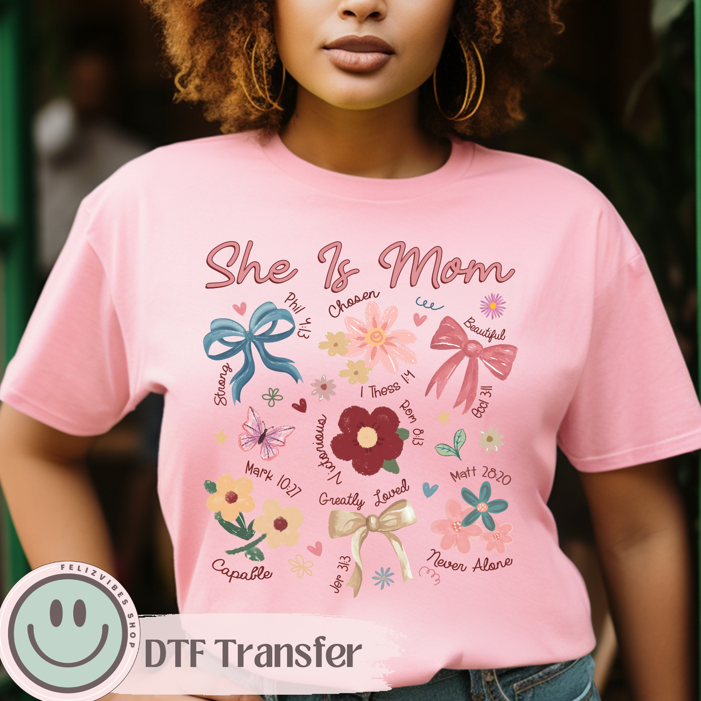 She is Mom Verses DTF Print