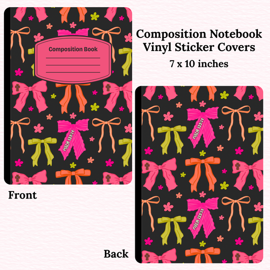 Psalms Bows Composition Notebook Vinyl Cover