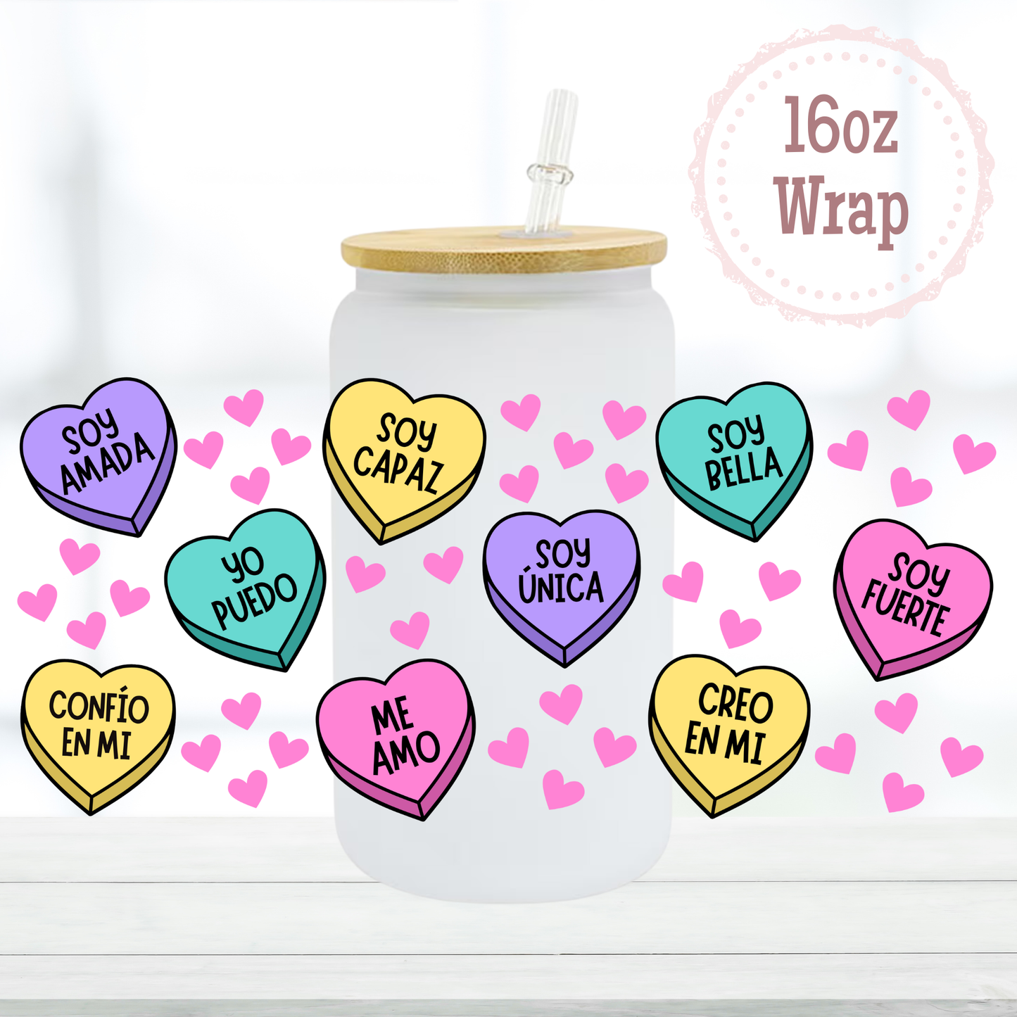 Spanish Affirmations 16oz UVDTF Cup Wrap