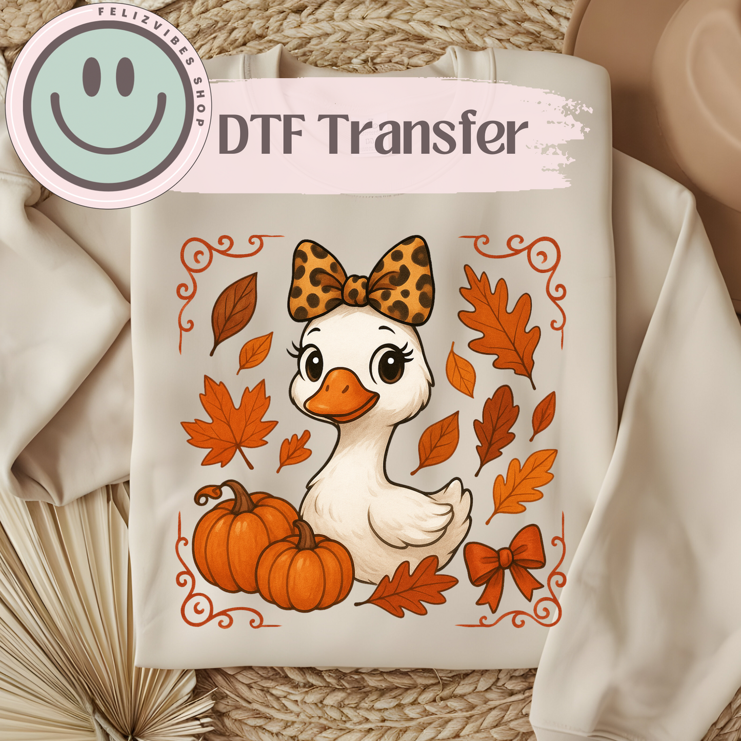 Fall Goose DTF Print
