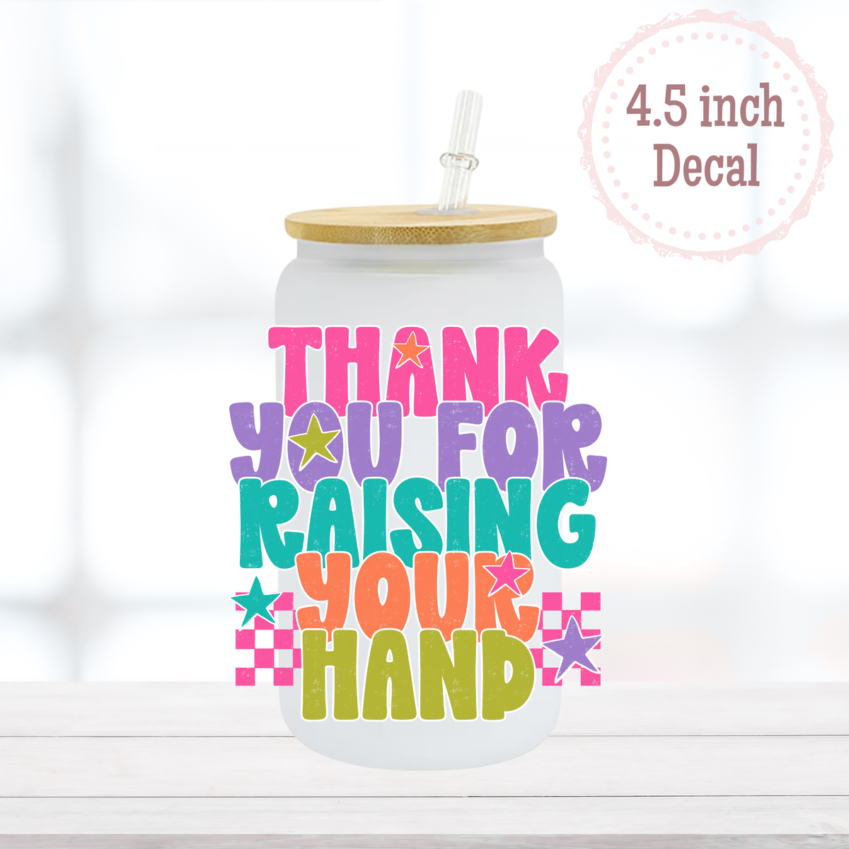 Raising Your Hand UVDTF Decal