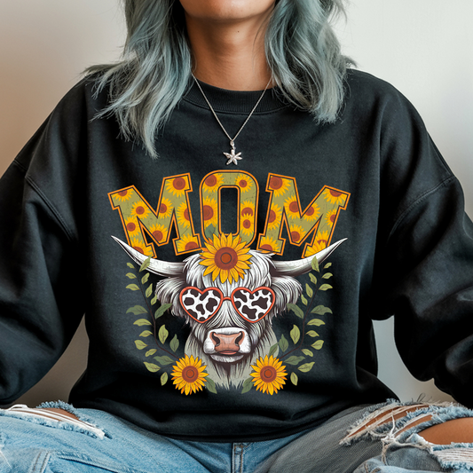 Cow Mom DTF Print