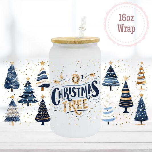O Christmas Tree 16oz UVDTF Cup Wrap