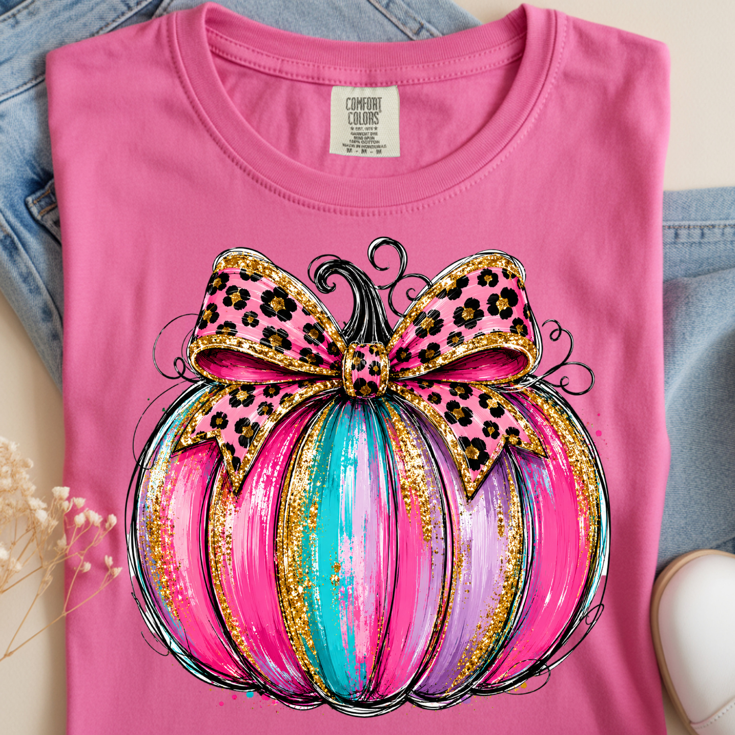 Coquette Pumpkin DTF Print