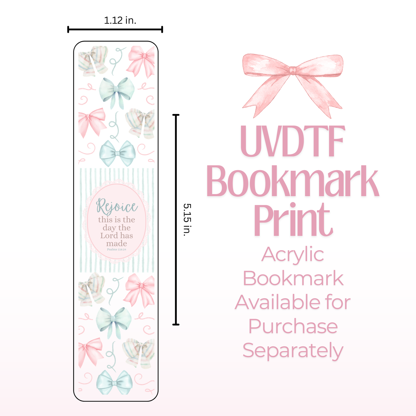 Rejoice Double Sided Bookmark