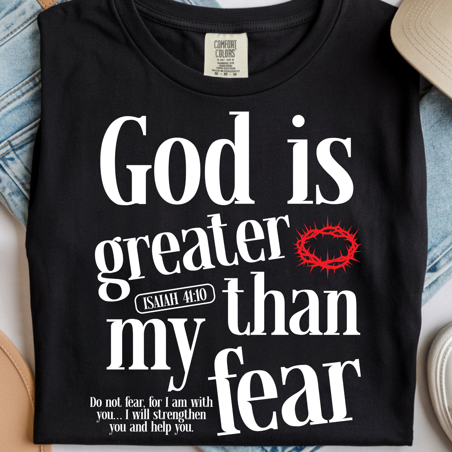 God is Greater than Fear DTF Print