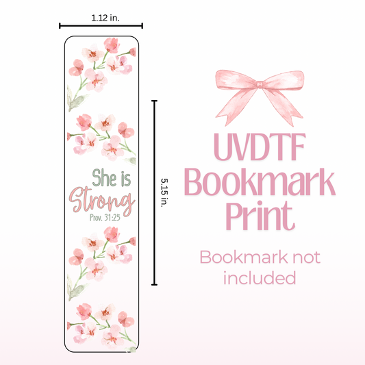 She is Strong Double Sided Bookmark