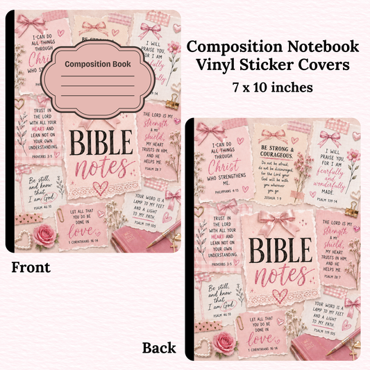 Bible Notes Notebook Vinyl Cover