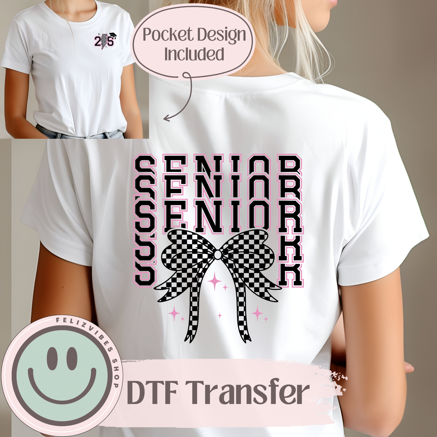 Senior DTF with Pocket Size Included