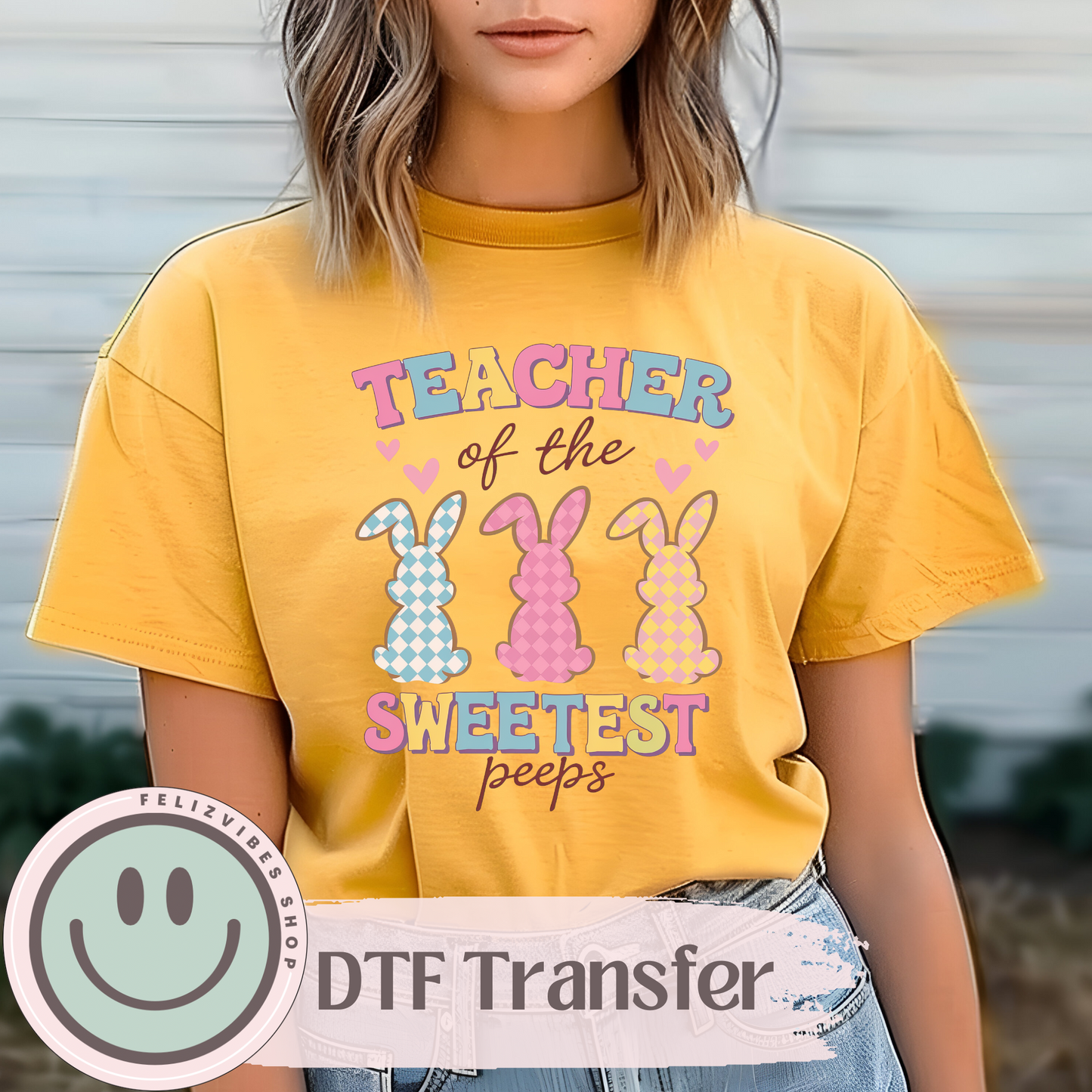 Teacher Sweetest Peeps DTF