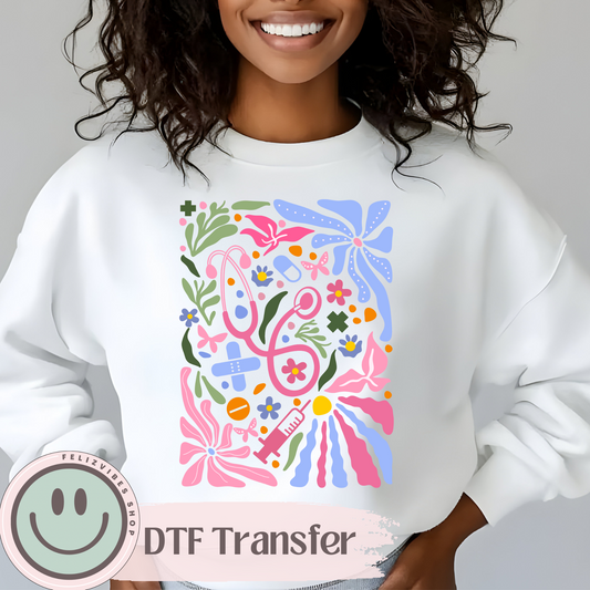 Flower Medical DTF Print