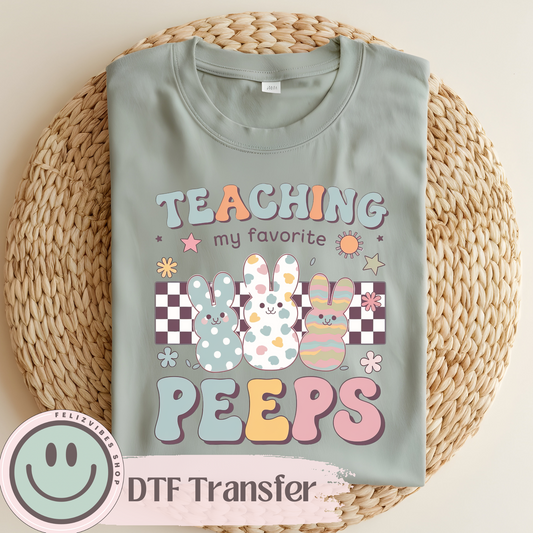 Teaching Peeps DTF Print