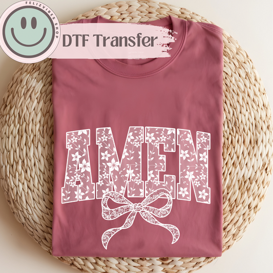 Amen Lace DTF Print