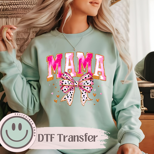 Mama Pink DTF Print