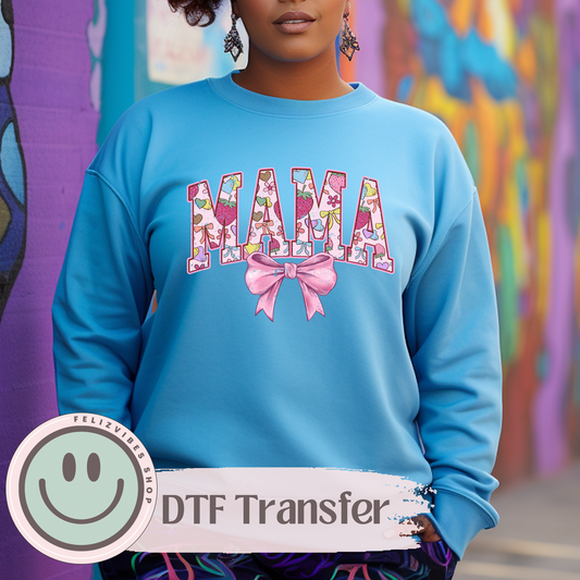 Mama Strawberry DTF Print