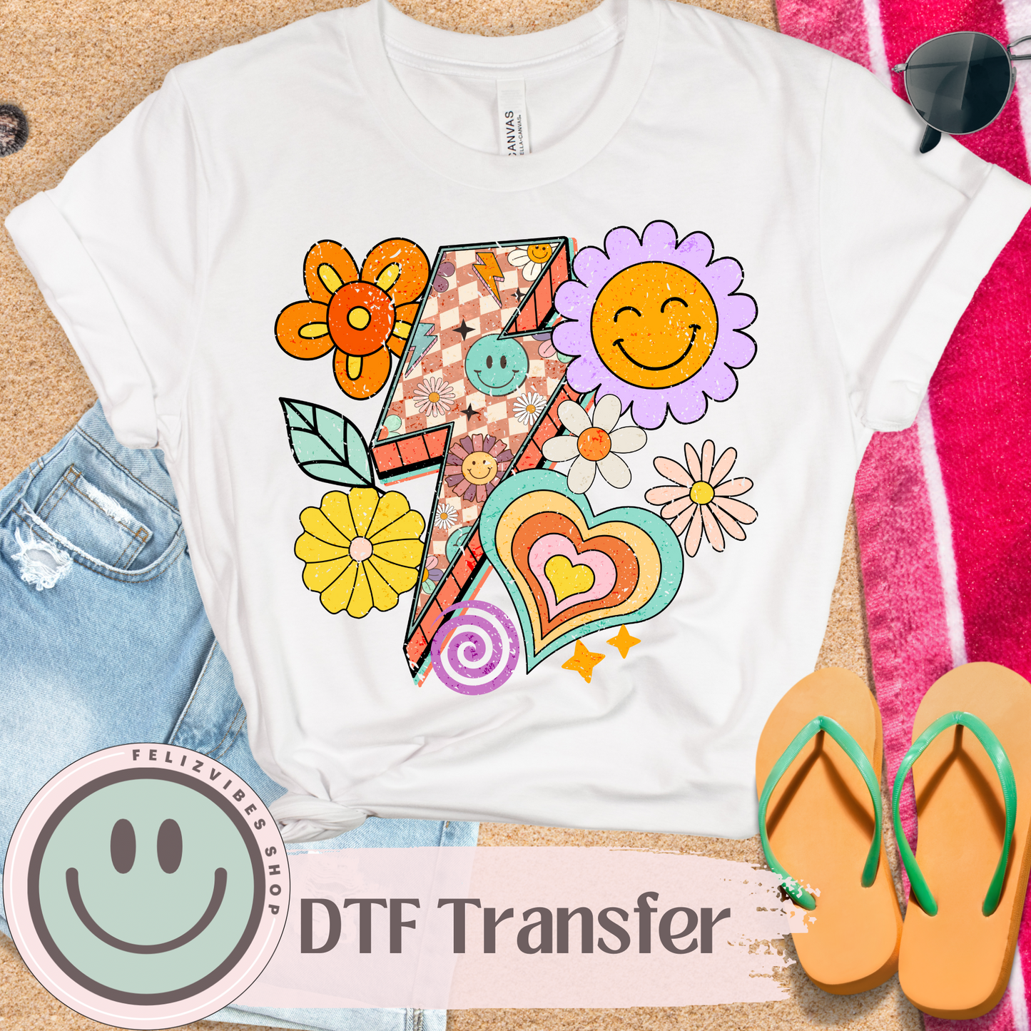 Summer Colorful DTF Print