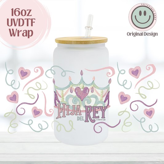 Hija Del Rey 16oz UVDTF Cup Wrap