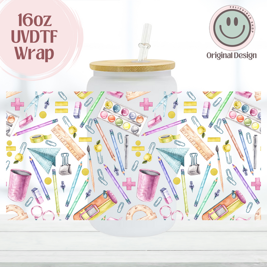 Teacher Supplies 16oz UVDTF Cup Wrap