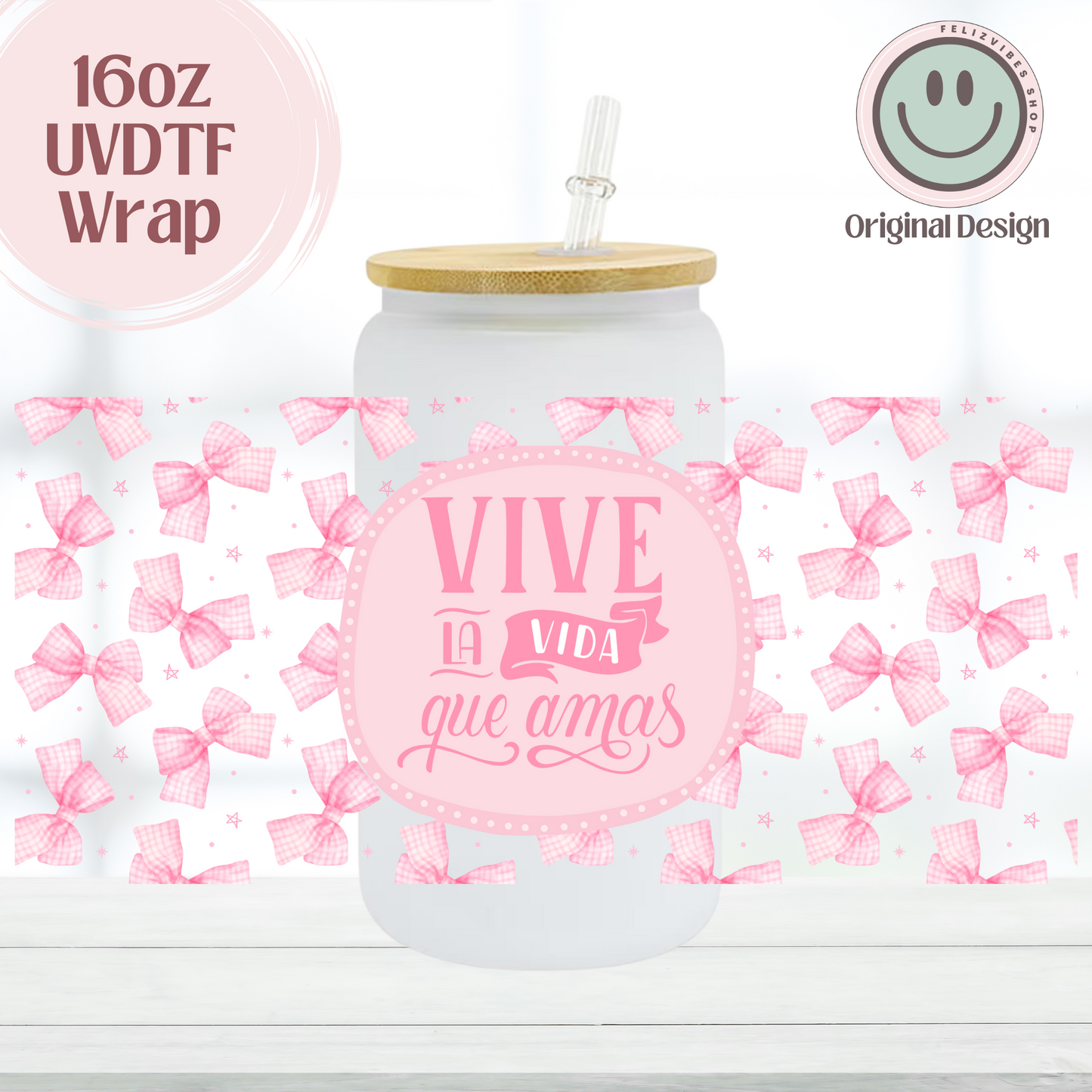 Vive La Vida 16oz UVDTF Cup Wrap