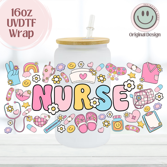 Nurse 16oz UVDTF Cup Wrap