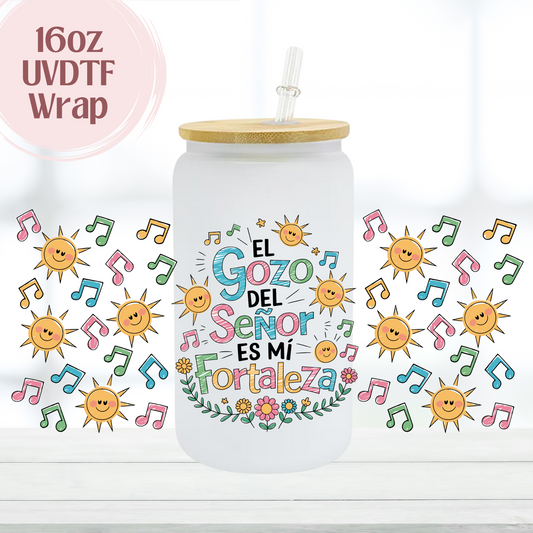 El Gozo del Señor 16oz UVDTF Cup Wrap
