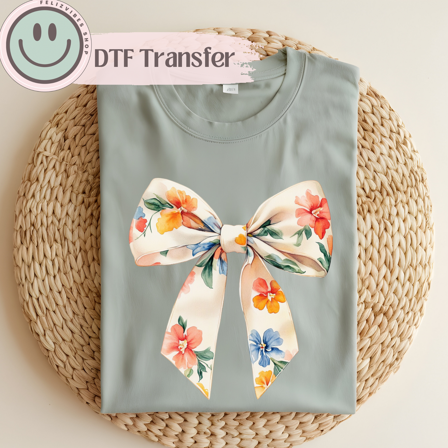 Spring Bow DTF Print