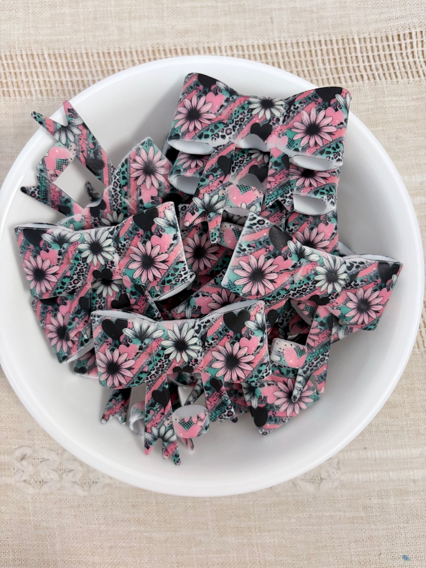 Floral Silicone Straw Topper