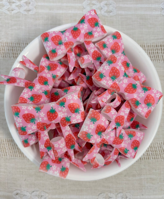 Strawberries Silicone Straw Topper