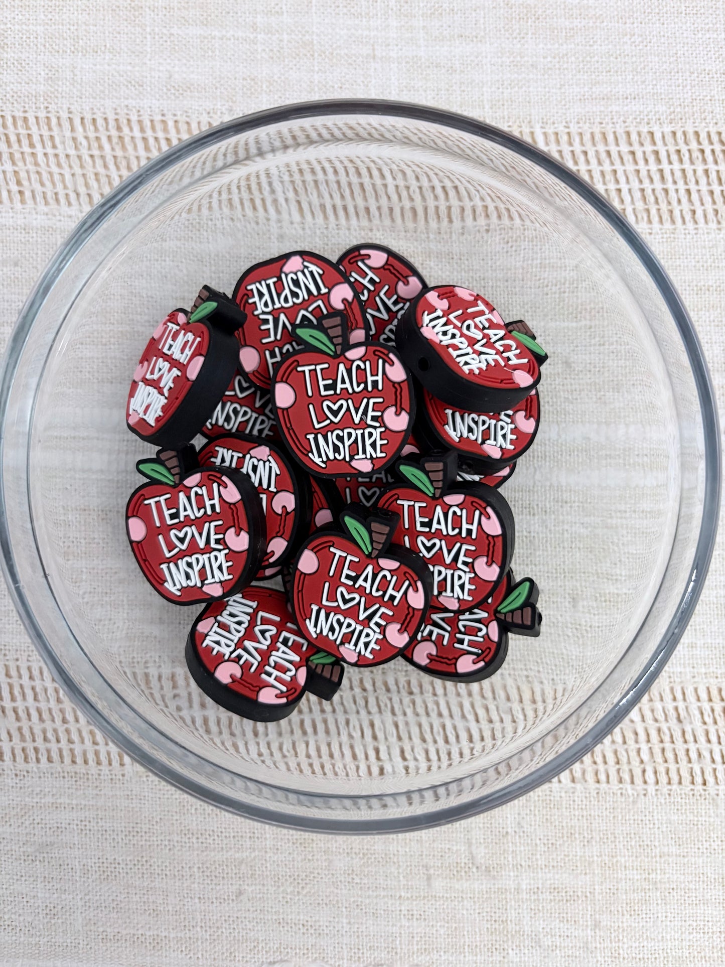 Teach Love Inspire Focal Bead