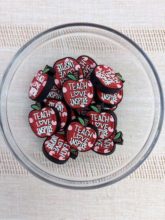 Teach Love Inspire Focal Bead
