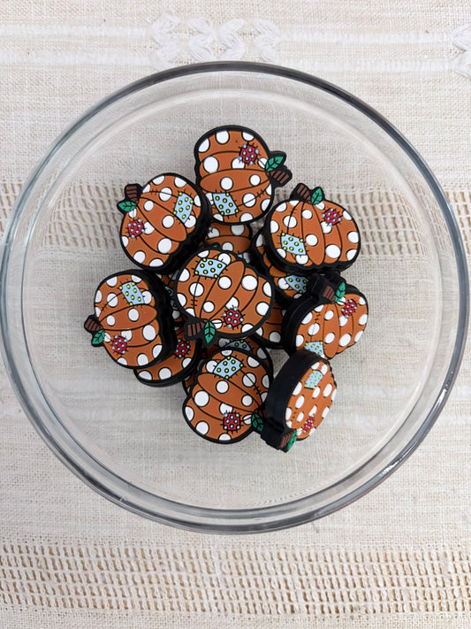 Patch Pumpkin Focal Bead