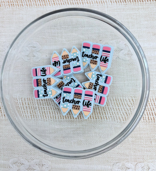 Teacher Life Focal Bead