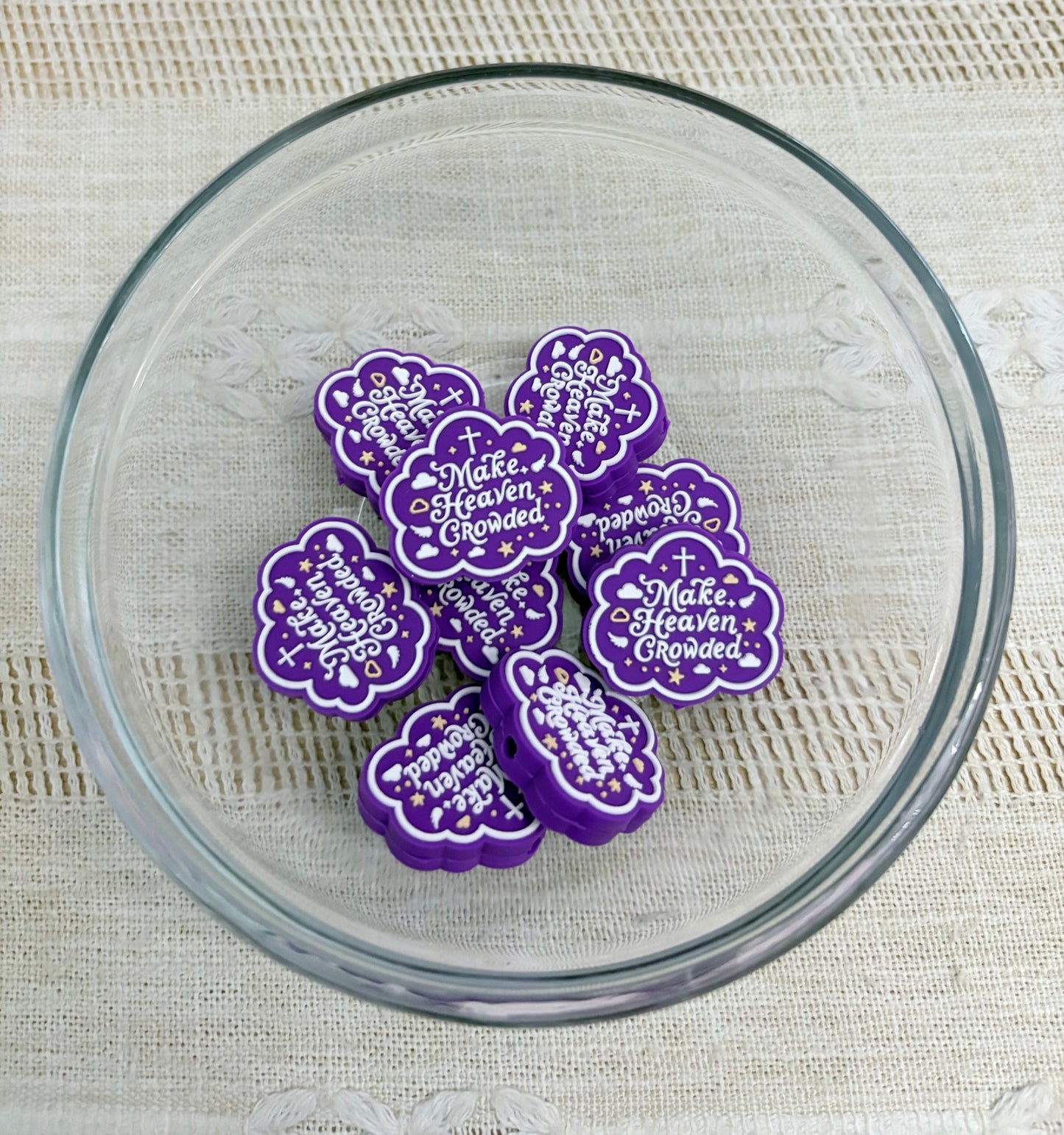 Make Heaven Crowded Focal Bead