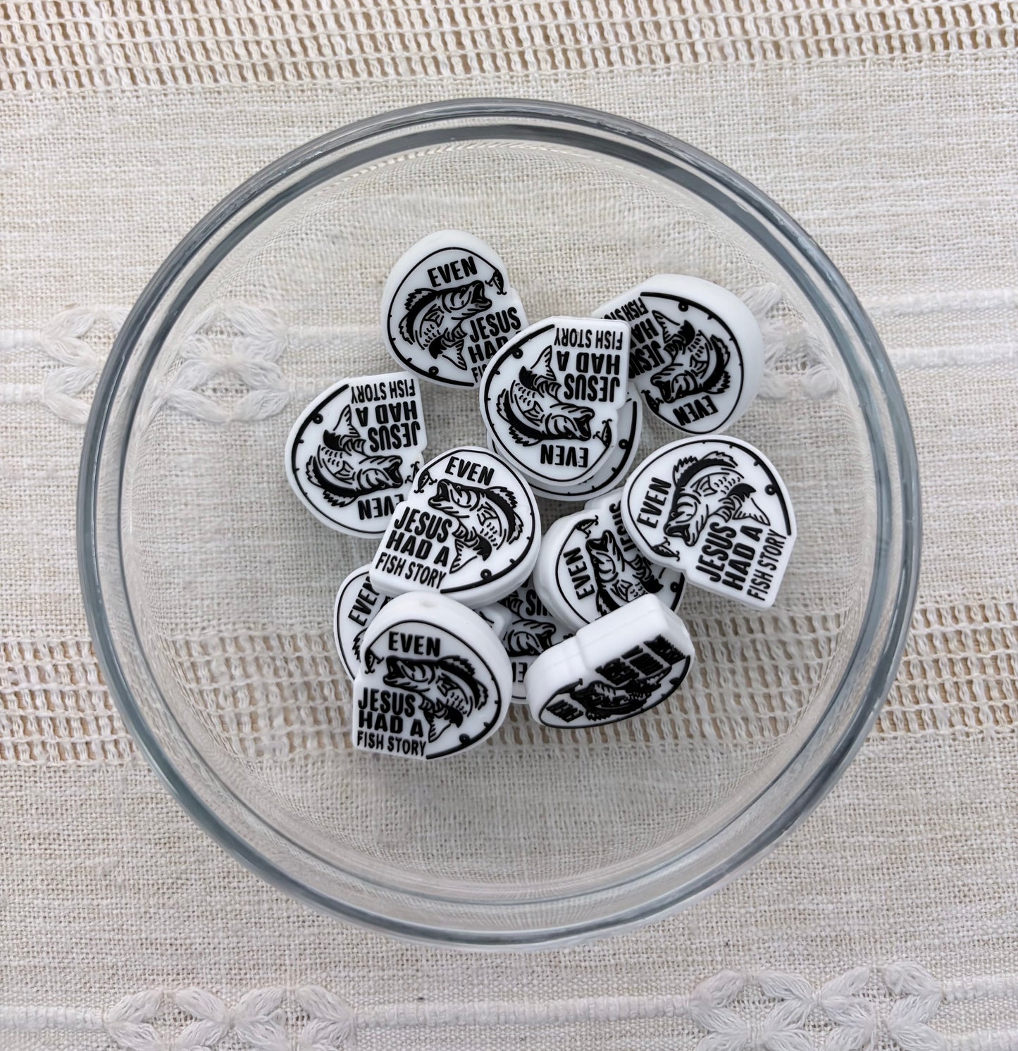 Jesus Had a Fish Story Focal Bead