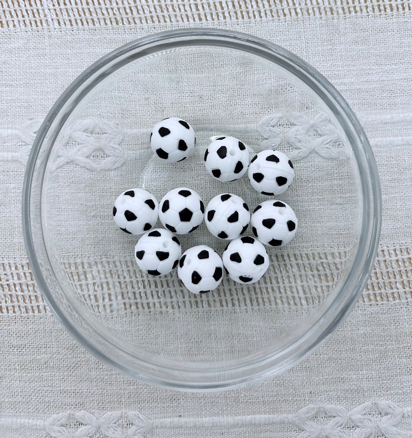 Soccer Ball Focal Bead