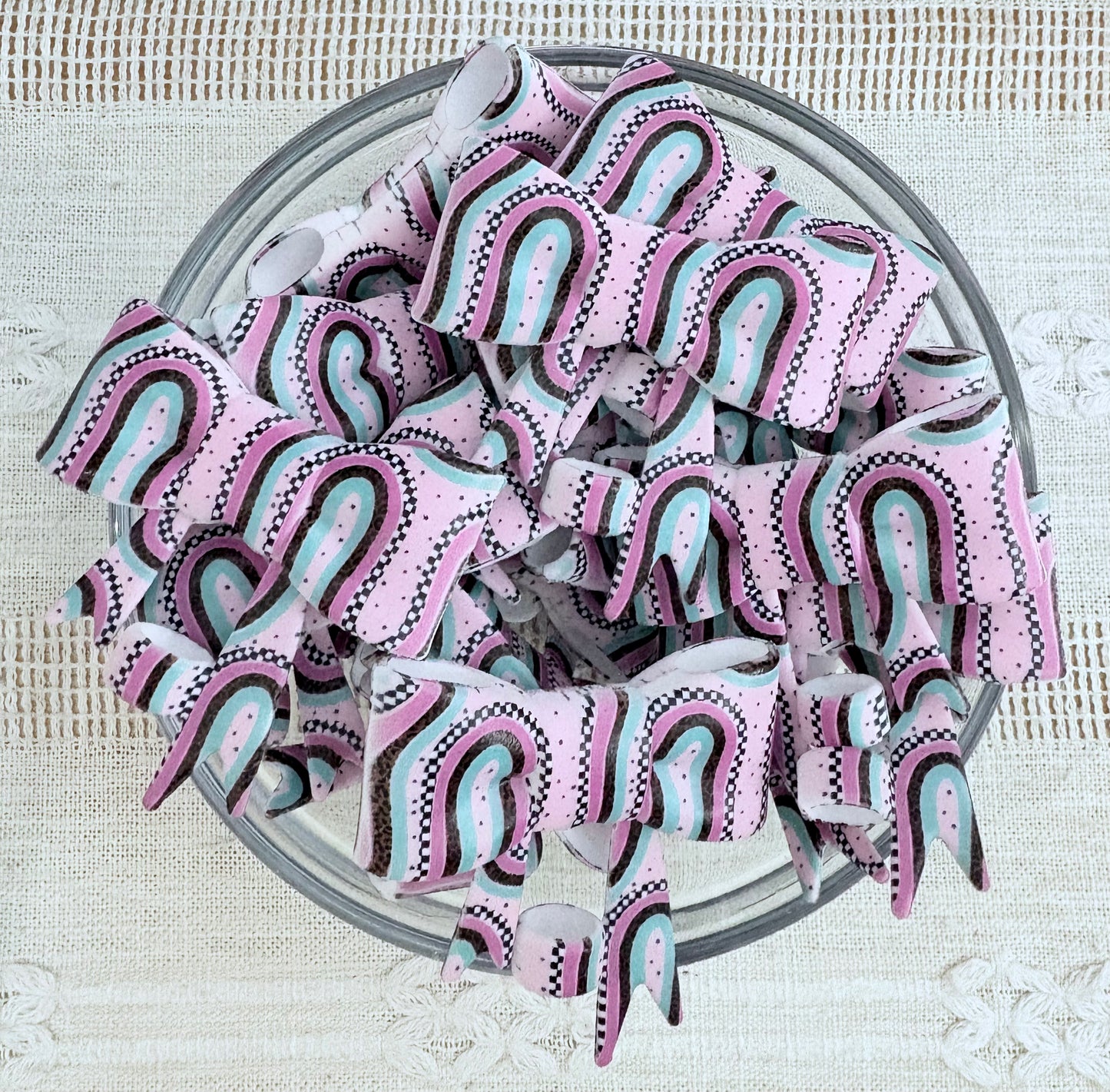 Colourful Lines Silicone Straw Topper