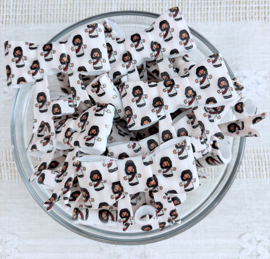 Jesus Silicone Straw Topper