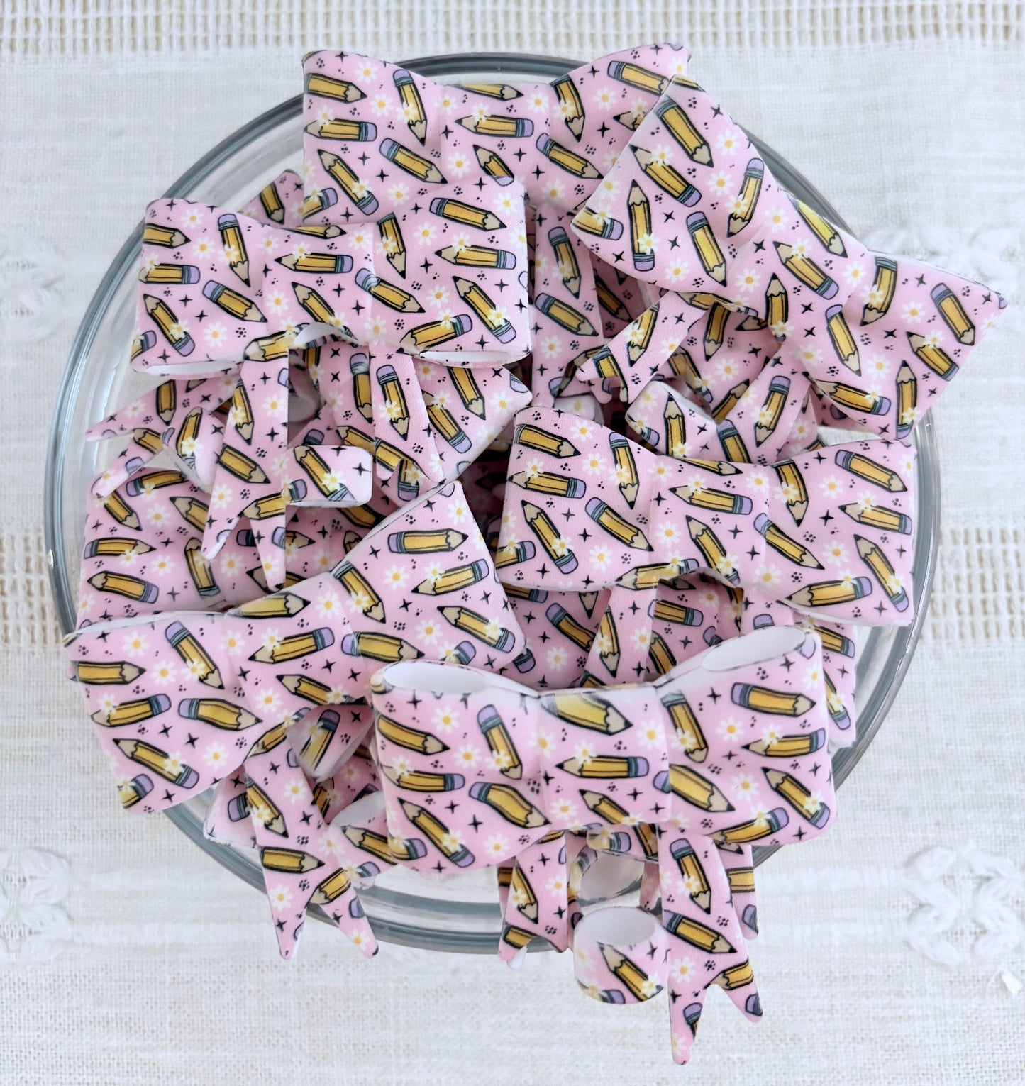 Pencils Silicone Straw Topper