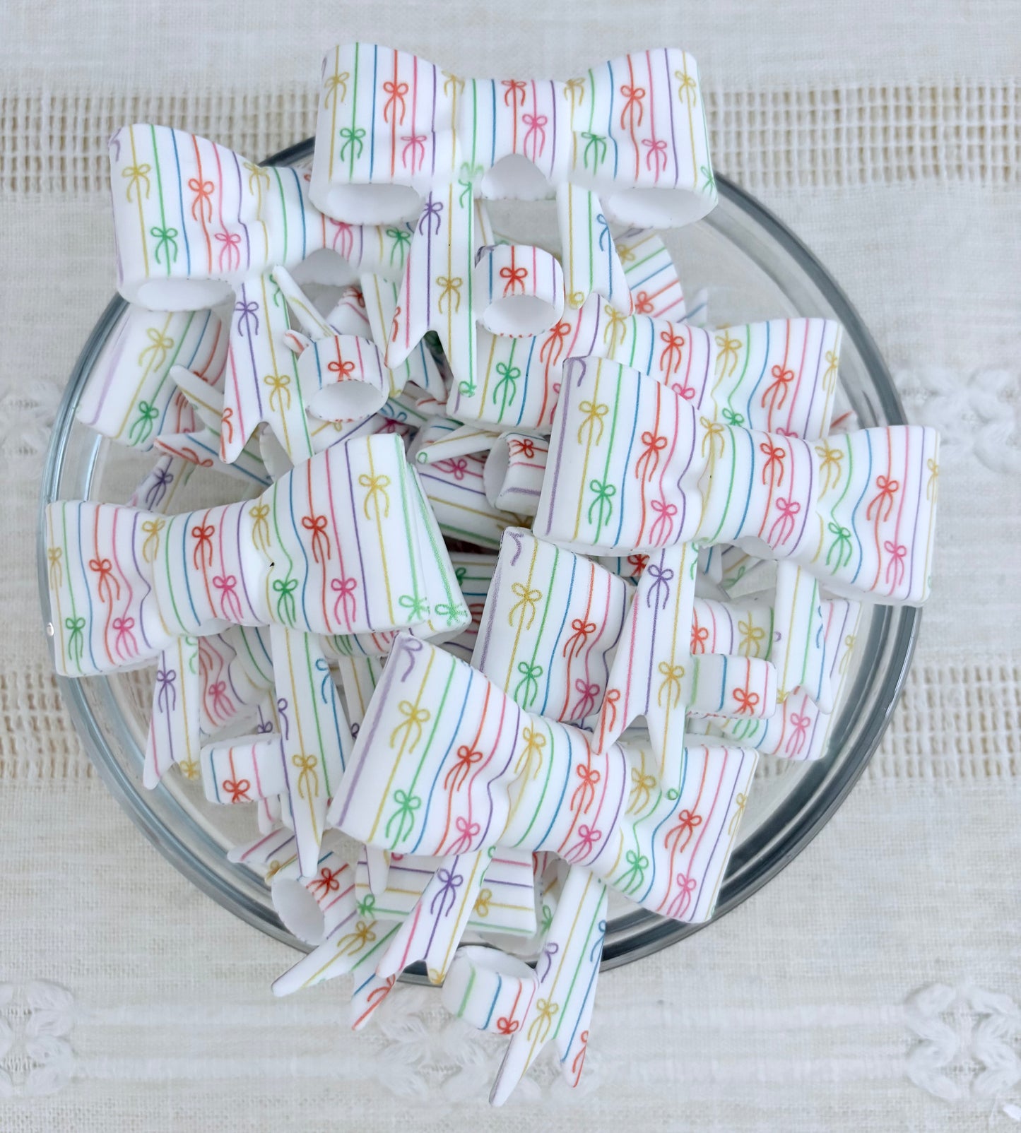 Bows Silicone Straw Topper