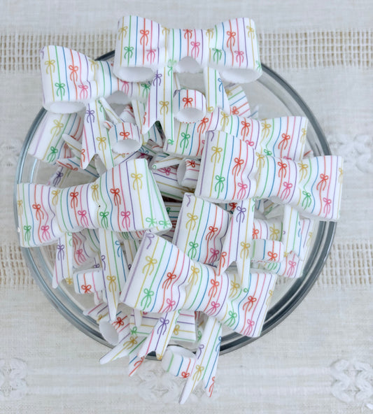 Bows Silicone Straw Topper
