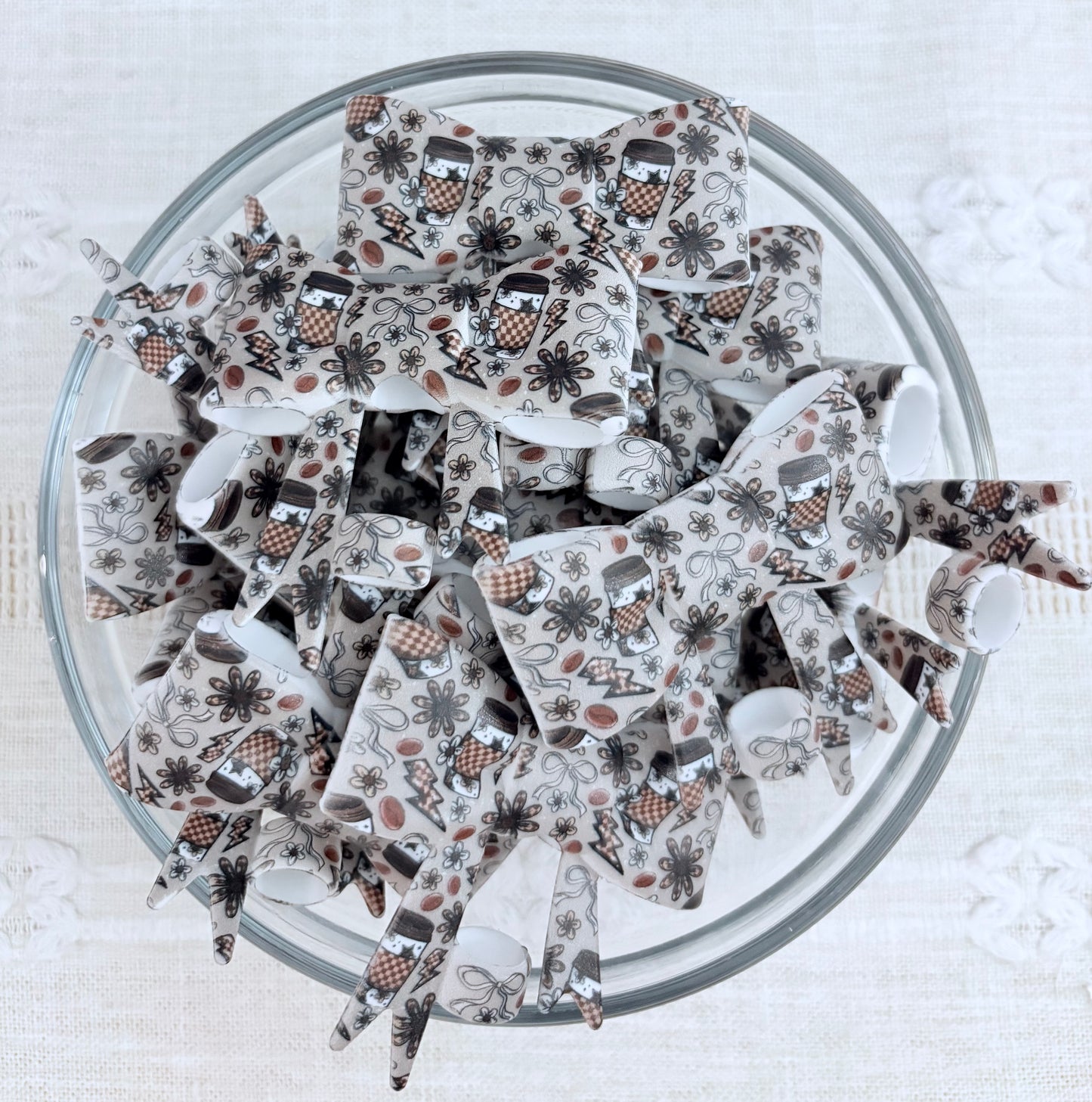 Fall Coffee Silicone Straw Topper