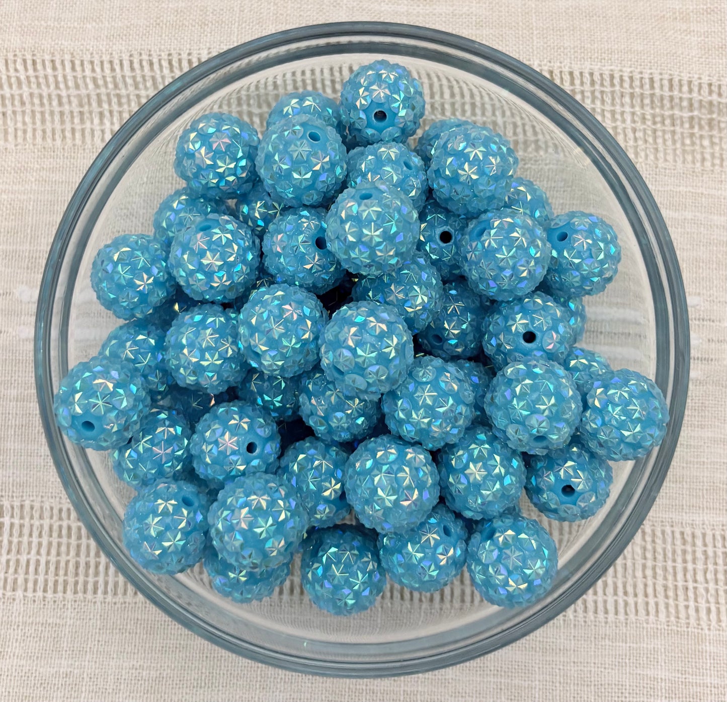 Blue 20mm Rhinestone Bead (Pack of 5)