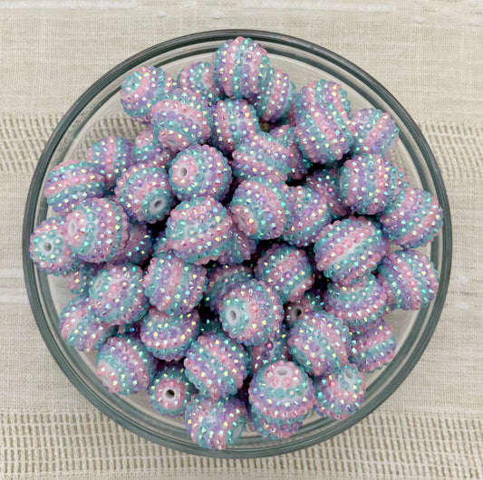 Pastel 20mm Rhinestone Bead (Pack of 5)