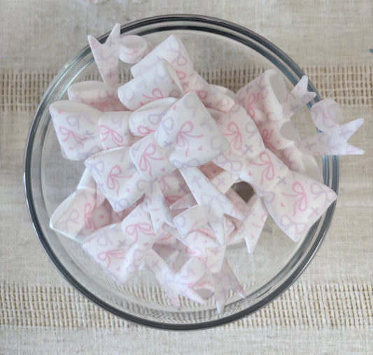 Cross and Bows Silicone Straw Topper