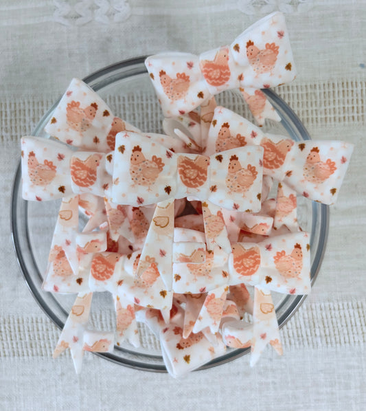 Fall Chickens Silicone Straw Topper